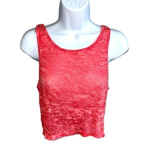 Women’s Aeropostale Burnout Pink Crop Tank Top - XS